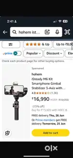 Hohem isteady m6 kit gimbal
