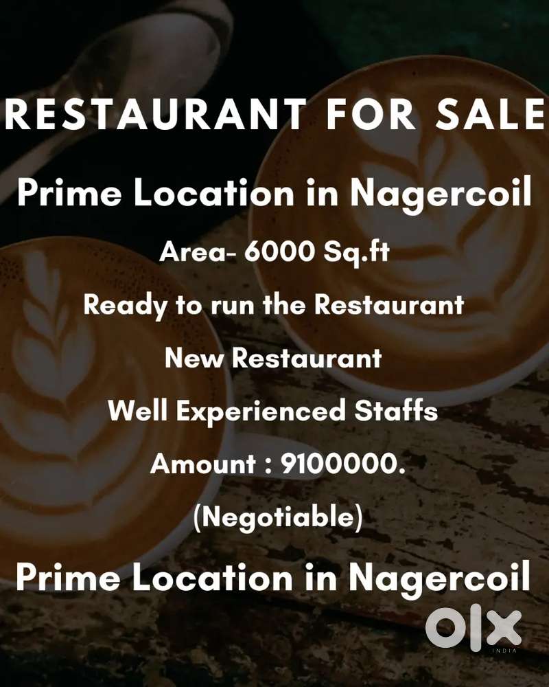 New Restaurant in Prime Location for sale