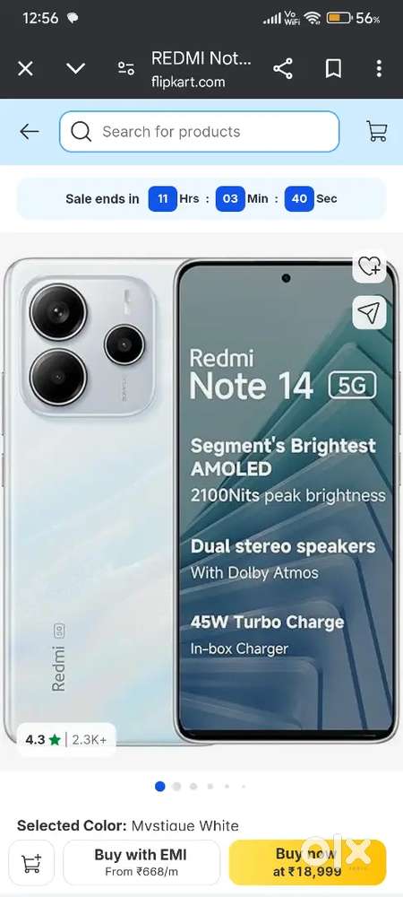 Redmi note 14 full condition only 15 days old