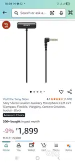 Sony mic 1500 rs