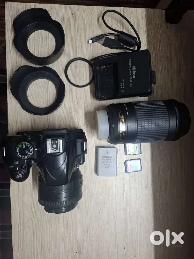 NIKON D3300 DSLR Camera Combo Pack (with 35mm prime & 70-300 lenses)