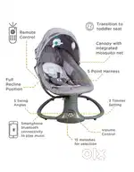 Mastela Deluxe Multi Function Swing with Music - Grey