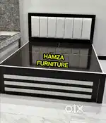 HAMZA FURNITURE NEW DESIGNER PARTICLE BOARD WOOD 6BY6 BED