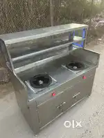Stainless steel 5ft Chat counter (2-Burnal)