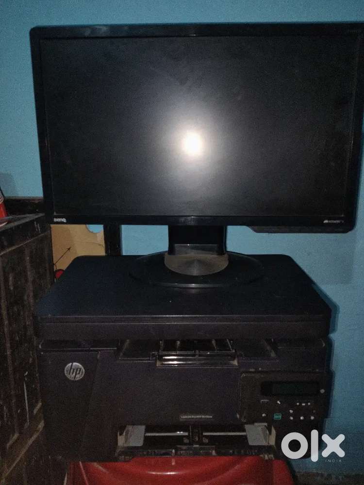 Moniter and printer combo