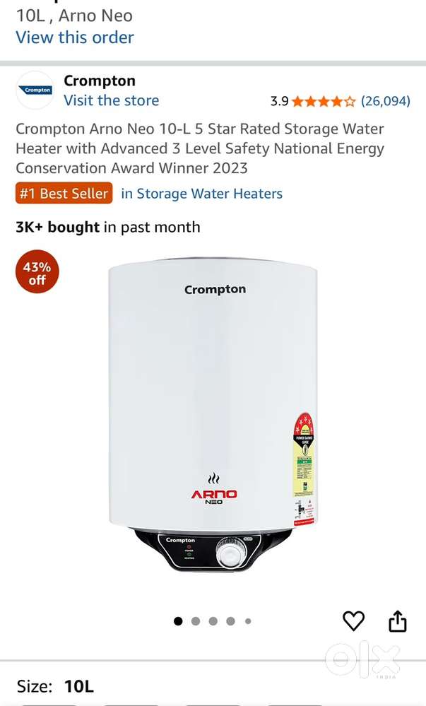 Crompton Geyser / Water Heater