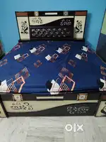 Bed with mattress