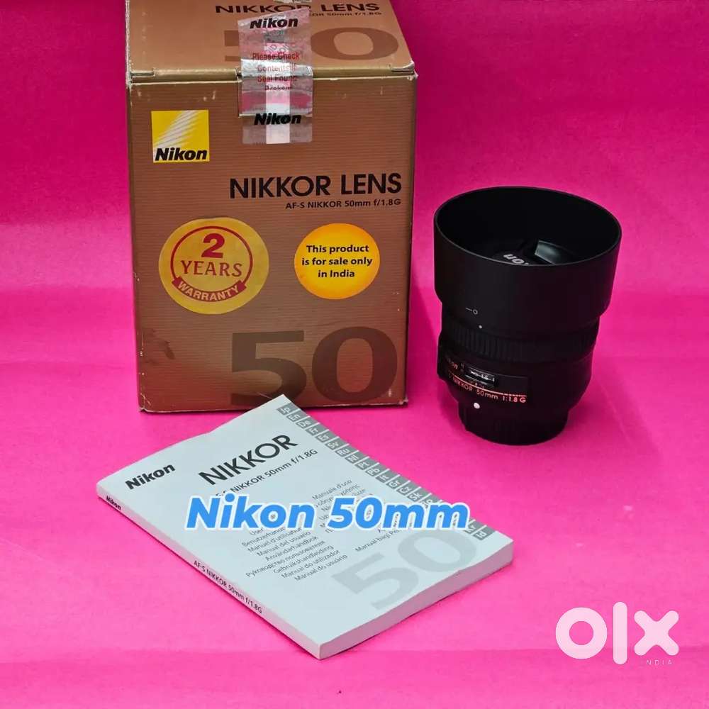 Nikon AF-S 50mm f/1.8G Lens for Nikon DSLR Cameras.