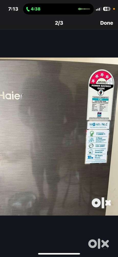 Single door fridge