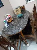 4chairs with teak wood dining table
