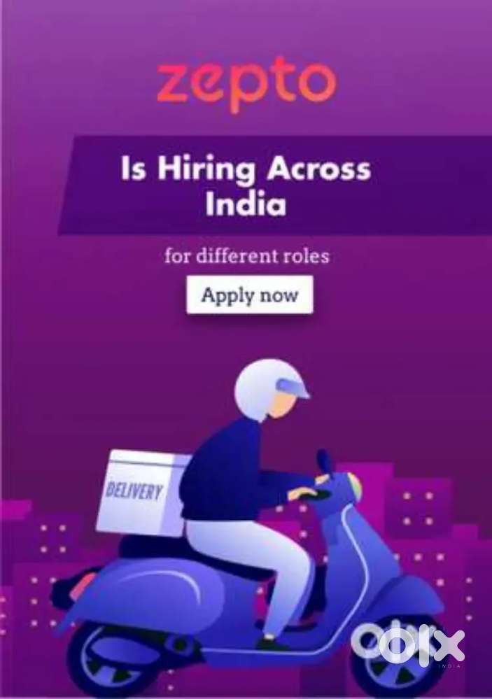 ZEPTO HIRING DELIVERY PARTNERS