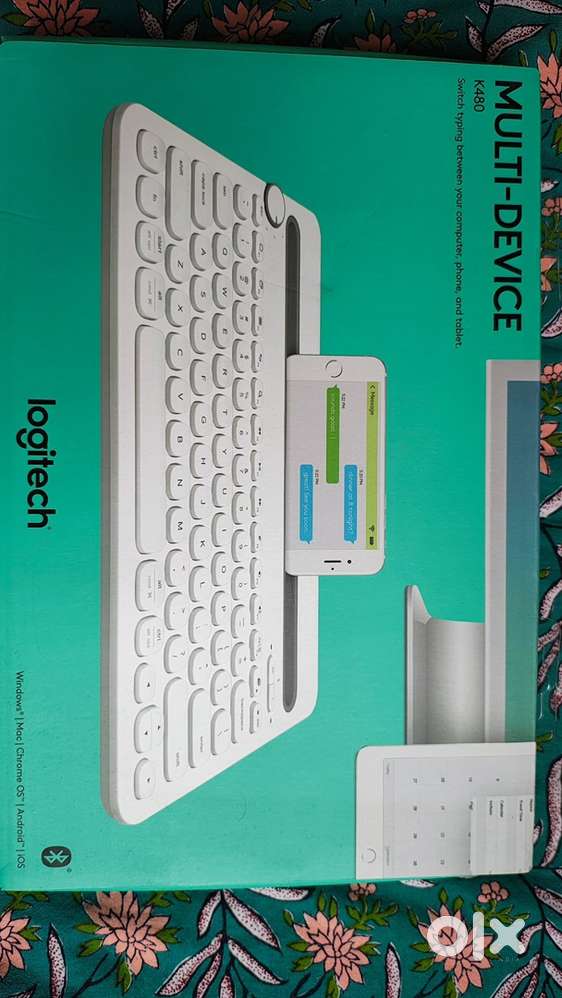Logitech K480 Multi-Device Bluetooth Keyboard (White)