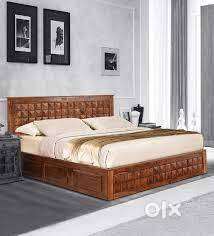 Today Biggest buy new double bed with box - 8300/- EMI bhi