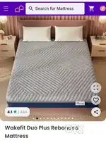 Wakefit Two mattress, gadda, gaadi 78in * 36in * 6in with bill