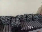 5 seater sofa & Showcase