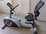Exercise Cycle-Back Support, Adjustable Seat, Speedometer & More!