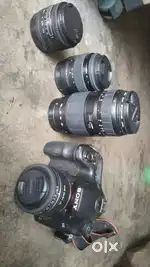 Sony A68 with 4 lenses and very low shutter count in mint condition