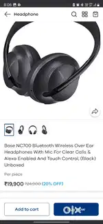 Bose 700 NC for sale in very good condition