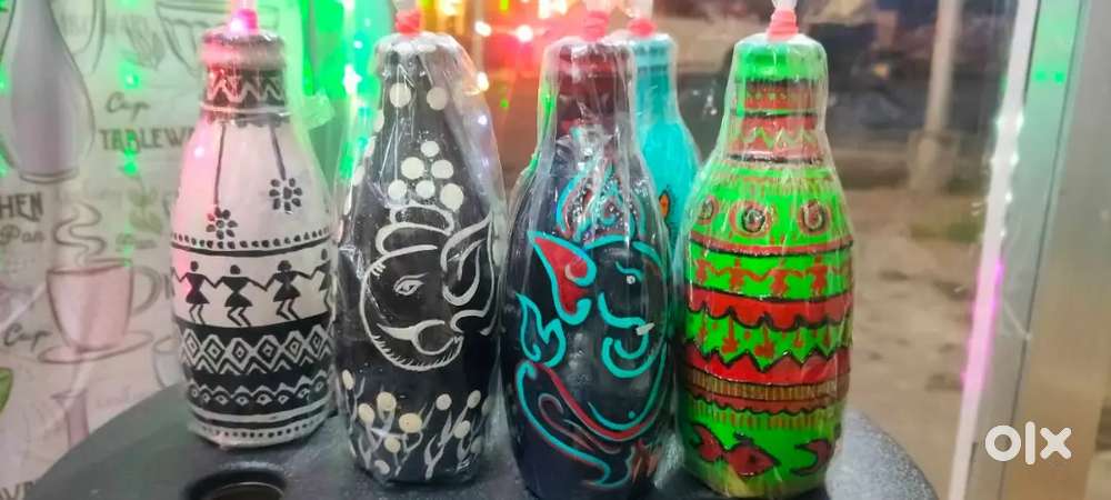 Hand made designer glass bottles