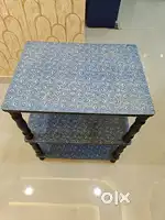 3-Tier Wooden Rack / Side Table – Sturdy & Spacious