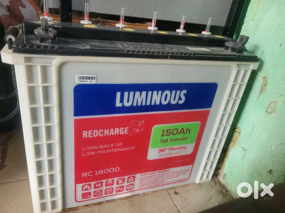 LUMINOUS 150AH TUBULAR BATTERY GOOD CONDITION