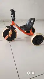 A tricycle for your tiny toes. Durable,safe and easy to drive.