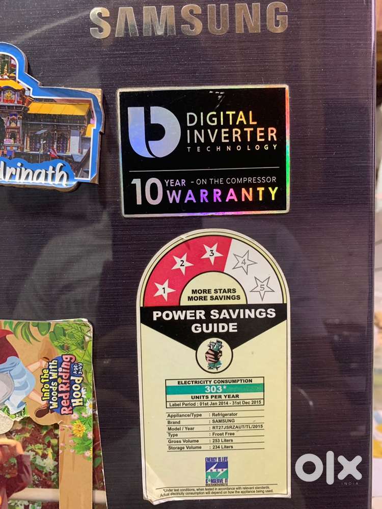 Samsung double door refrigerator and TV