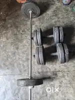 Fitness sports and Dumble exercise