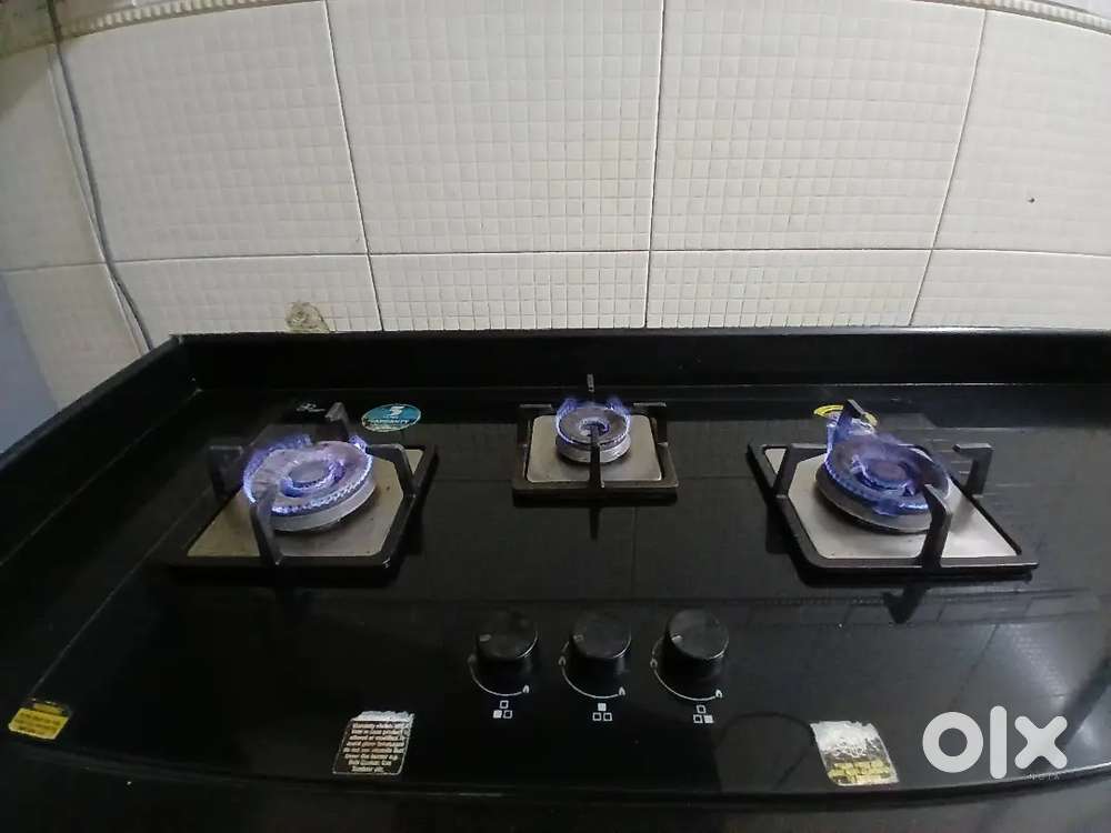 Elica Built-in Gas Stove (3 Burner) - Excellent Condition, 2021 Model