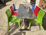 Hostel dinner table chairs set /  Hotel table chairs set / Restaurant