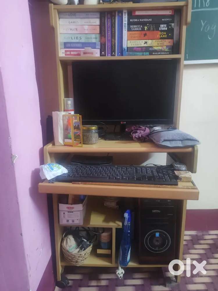 Computer for office use with table