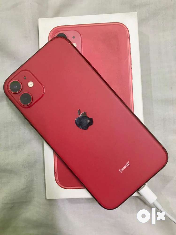 Iphone 11 64gb red colour with bill box charger