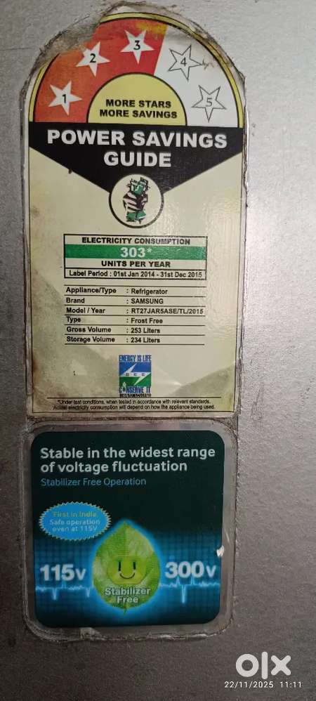 Samsung double door fridge good working condition