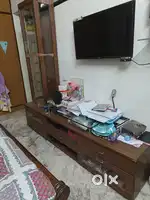 Showcase with drawer strong plywood and glass