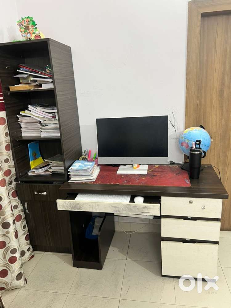 Study table and book rack