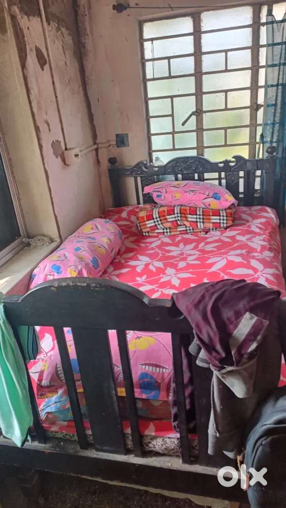 Pure Burma Teak wood full size Bed