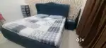Double bed with 2 side tables