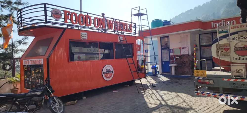 Food kart cafe kiosk trailer shop with 24×7 food truck