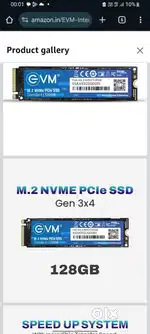 Evm 128gb ssd