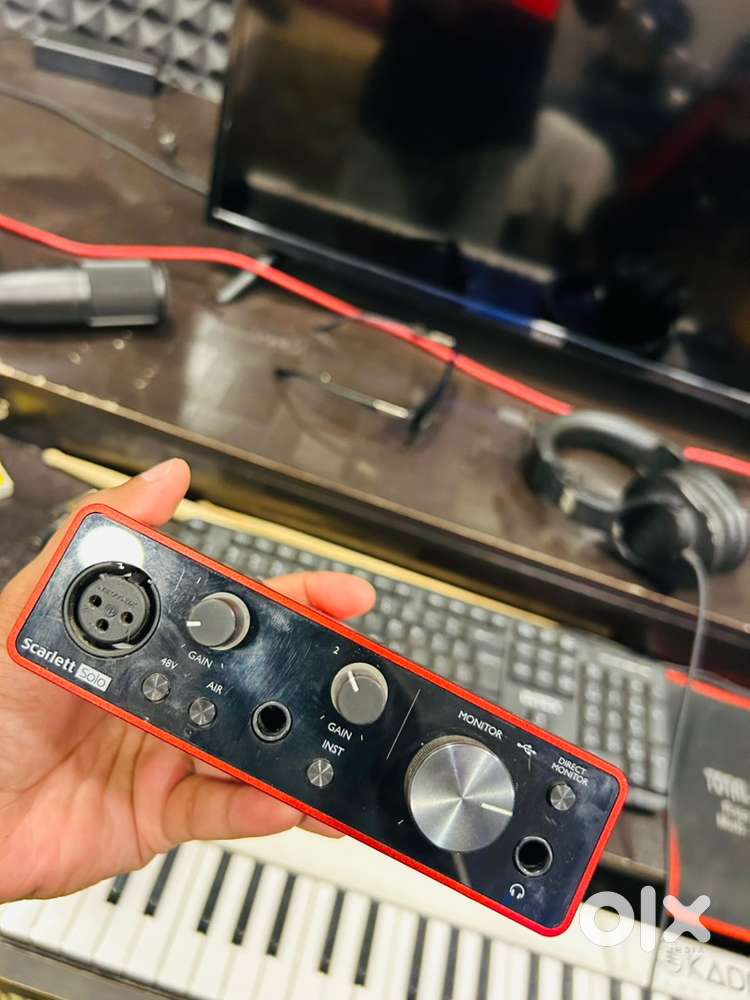 Audio interface and studio microphone