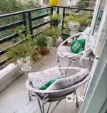 Fully furnished 3bhk flat with 3 balcony