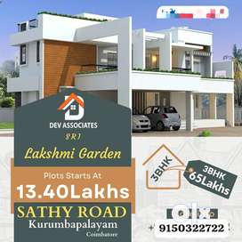 Gated community & Approved house & plots sale @ sathy Road