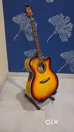 Semi acoustic guitar with jack