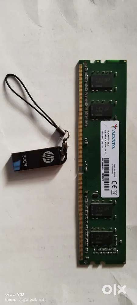 Adata 4gb ddr4 ram 2400mhz, keyboard-mouse, pendrive