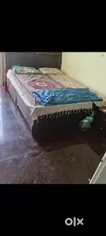 Queen size storage bed with Matress (Sleepy cat memory foam )