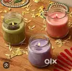 Soy wax glass jar candles
