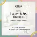 Beauty therapist and spa wellness