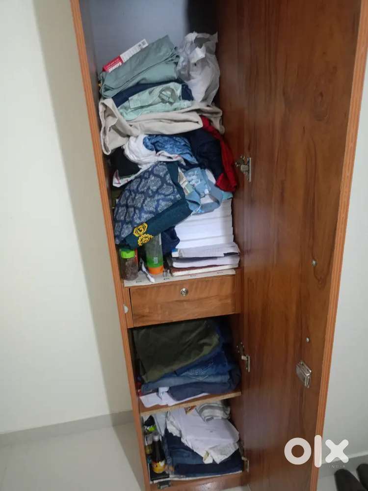 Wooden Wardrobe, office table, study table
