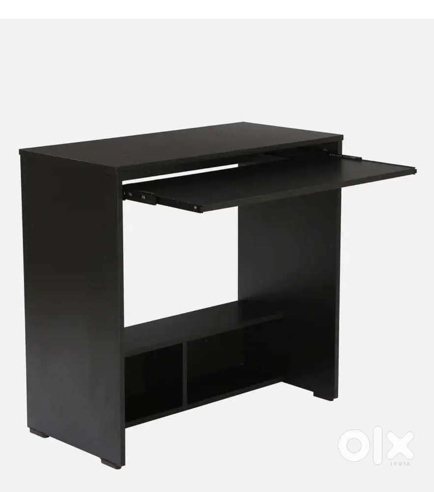 Computer Table in Wenge Finish with Keyboard Slider