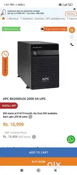 2 kw ka APC  American company ka inverter pure shinewave